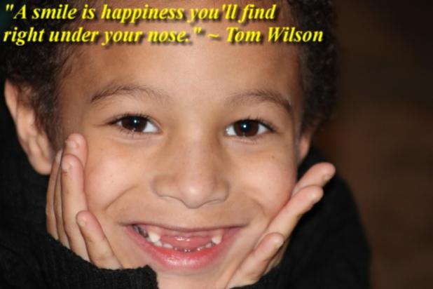 A smile is happiness 