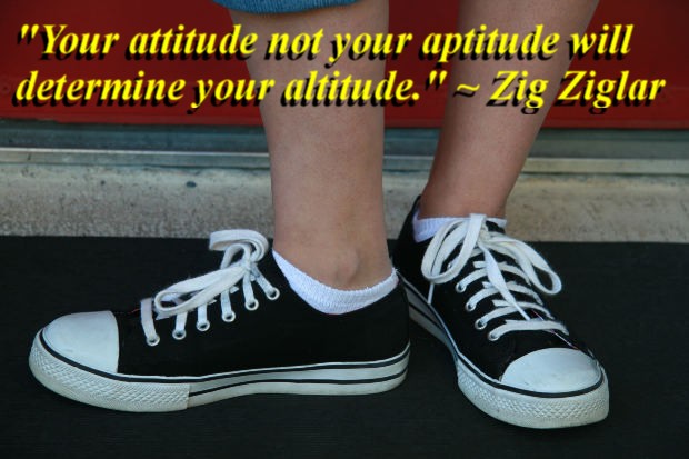 "Your attitude not your aptitude will determine your altitude." ~ Zig Ziglar 
