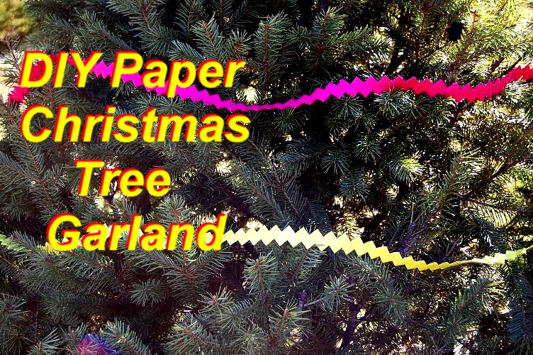 How to Make a Christmas Tree Garland out of Scrapbooking Paper