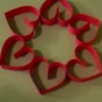 How to Make a Valentine Hearts Wreath from Scrapbooking Paper