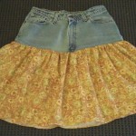How to Make a Skirt from an Old Pair of Jeans