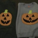 Child’s Jack-o-lantern Applique Shirt Tutorial (FREE pattern)