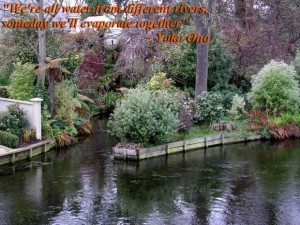 We're all water from different rivers