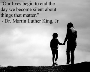 Our lives begin to end