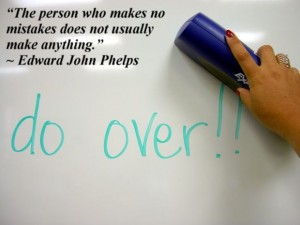 The person who makes no mistakes