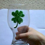 St. Patrick’s Day Crafts: Shamrock Glasses