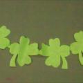 crafts for kids - easy shamrock garland