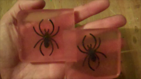 How to Make Halloween Spider Soaps