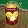 Mason Jar Valentine Votives Craft