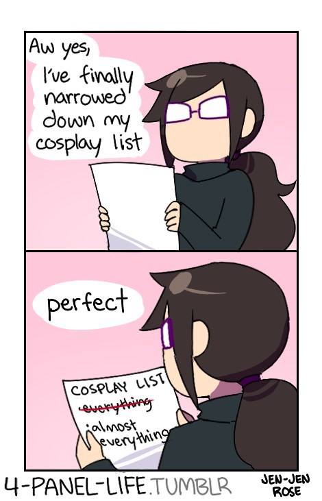 Keeping Your Costume List Organized