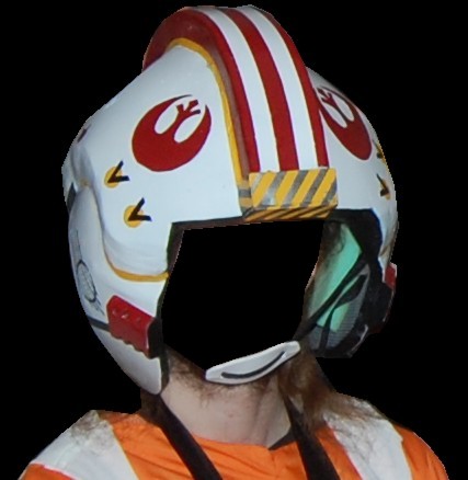 DIY Luke Skywalker Costume (x-wing pilot): Helmet