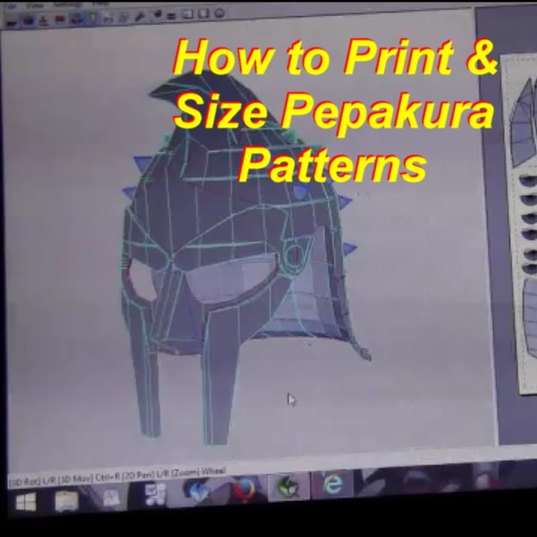 free pepakura pattern cloak