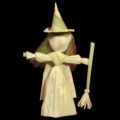 DIY Corn husk doll witch