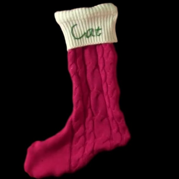 DIY Christmas Stocking from Upcycled Sweaters