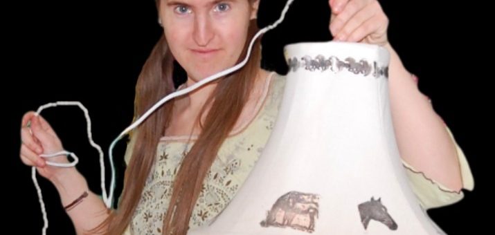 How to Turn a Lampshade Into a Hanging Lamp