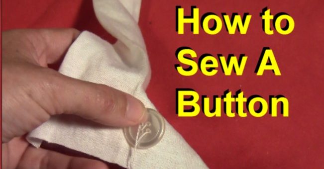 How to Sew a Button