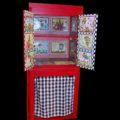 DIY Alice In Wonderland Inspired Whimsical Cupboard