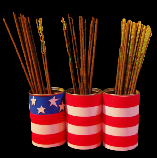 DIY 4th of July American Flag Canisters