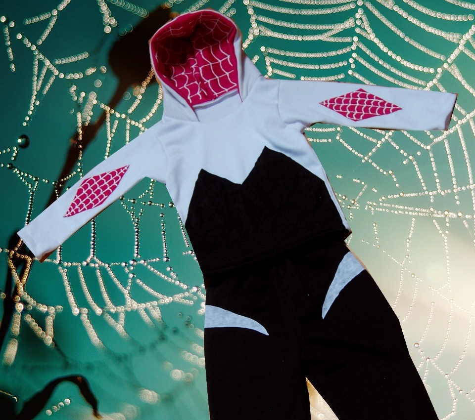 DIY Spider Gwen costume Ghost spider tutorial