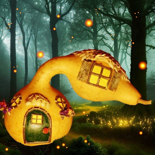 How To Make A Fairy House From a Gourd