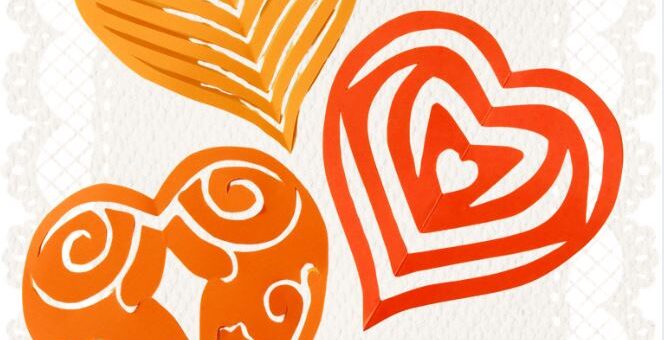 Valentine's Day Crafts With Paper - Fancy Hearts