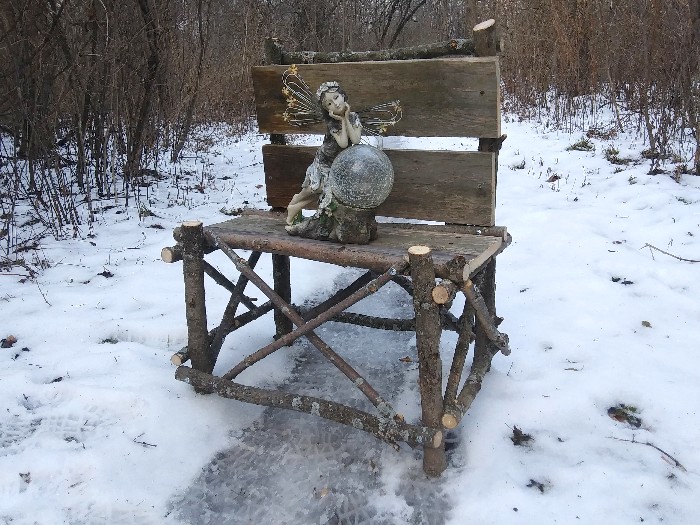 DIY Rustic Twig Garden Bench - How To Build A Handmade Bench 